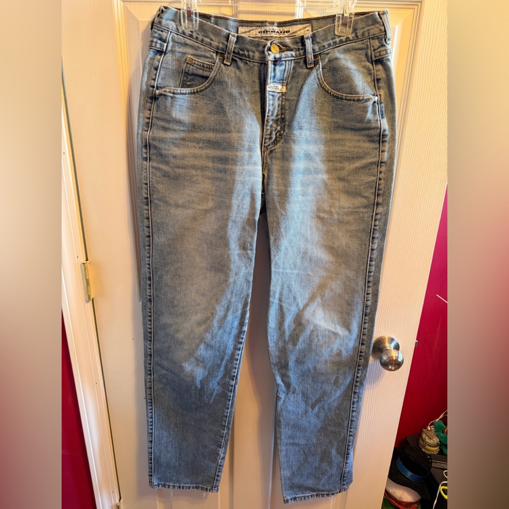 Marithe Francois Girbaud Light Blue Straight Jeans Sz 32